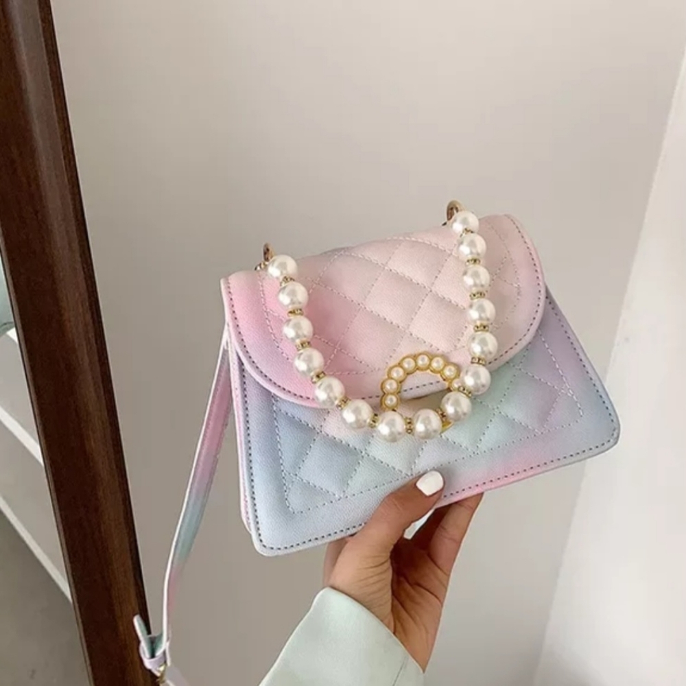 Crossbody Shoulder mini Bag  in pink color